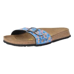 Birkenstock Papillio Women's Madrid Floral Circles Blue Birko-Flor Sandal Sz 42N